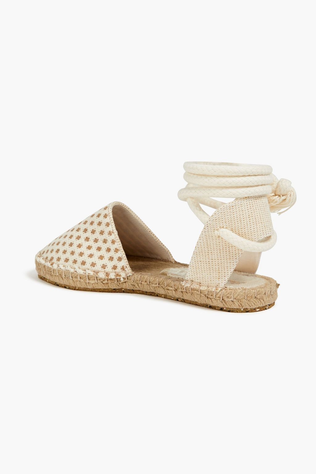 PAULA TORRES Laura two-tone woven espadrilles