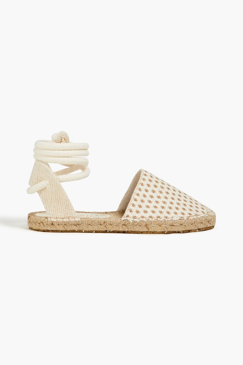 PAULA TORRES Laura two-tone woven espadrilles | THE OUTNET