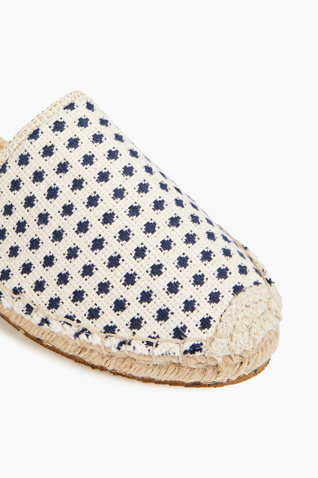 PAULA TORRES Laura two-tone woven espadrilles
