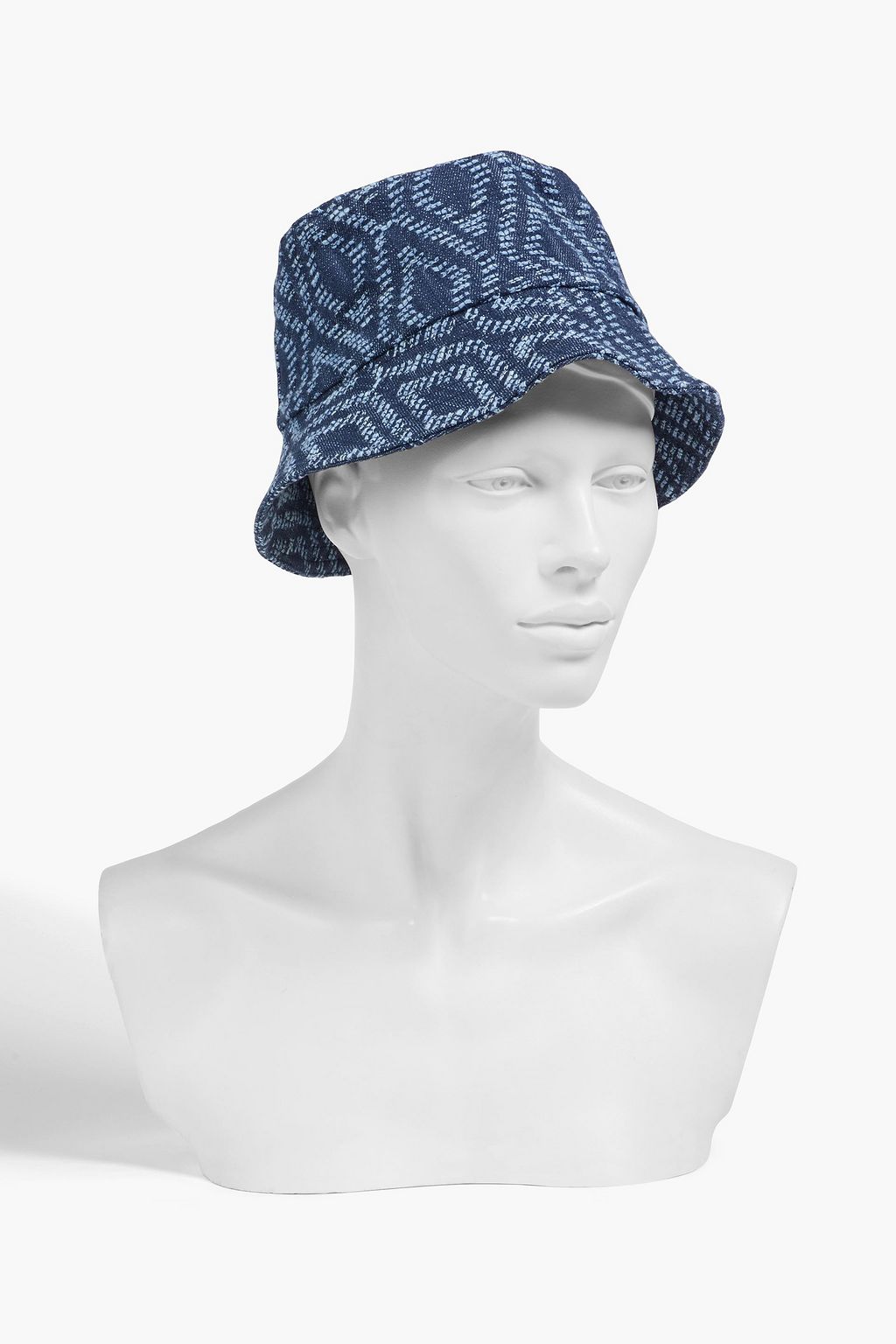 MAJE Fischerhut aus Jacquard aus einer Baumwollmischung