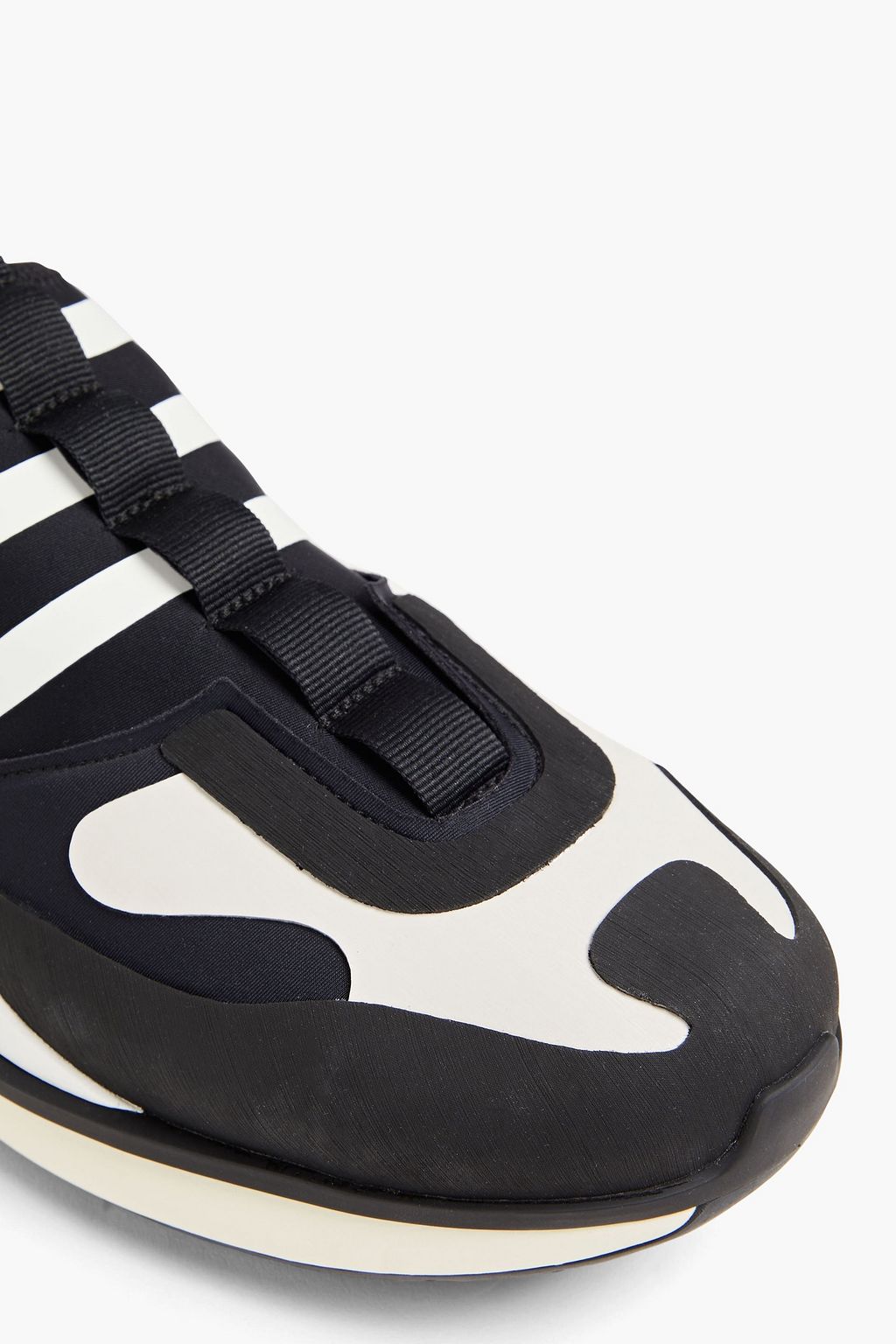 Y-3 Qisan Cozy leather-trimmed neoprene sneakers