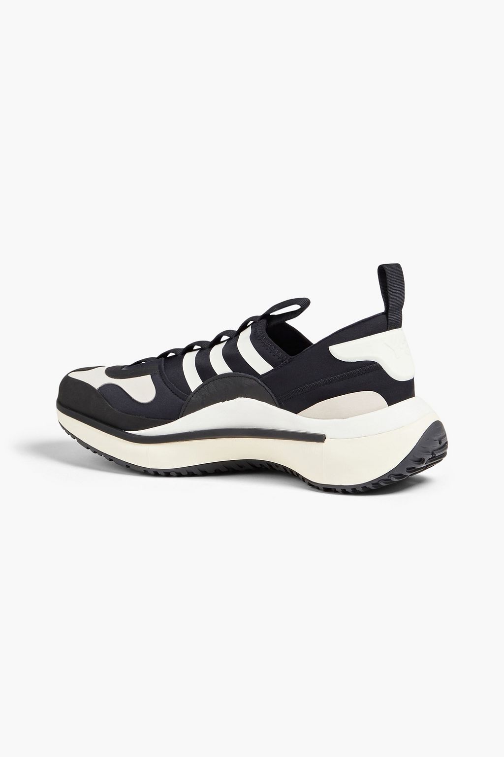 Y-3 Qisan Cozy leather-trimmed neoprene sneakers