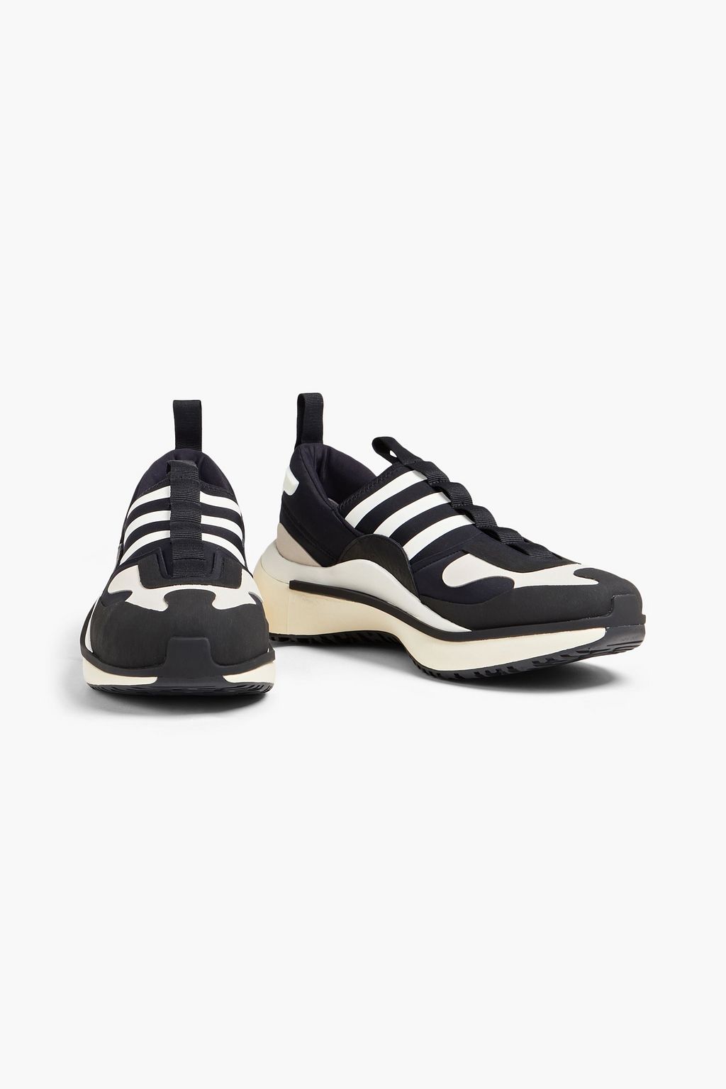 Y-3 Qisan Cozy leather-trimmed neoprene sneakers