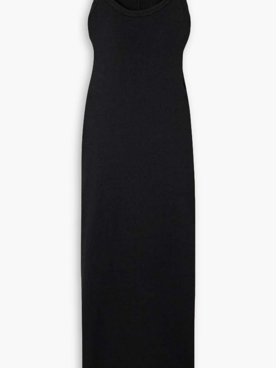 ribbed stretch-modal maxi dress