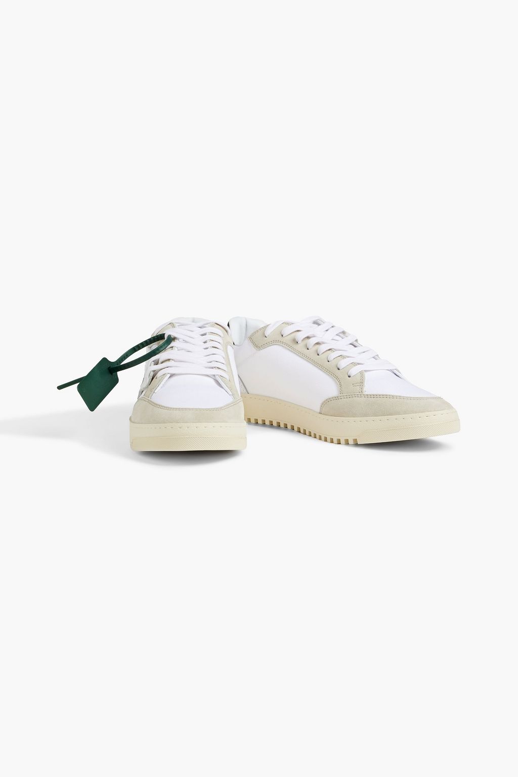 OFF-WHITE™ 5.0 leather, suede and canvas sneakers