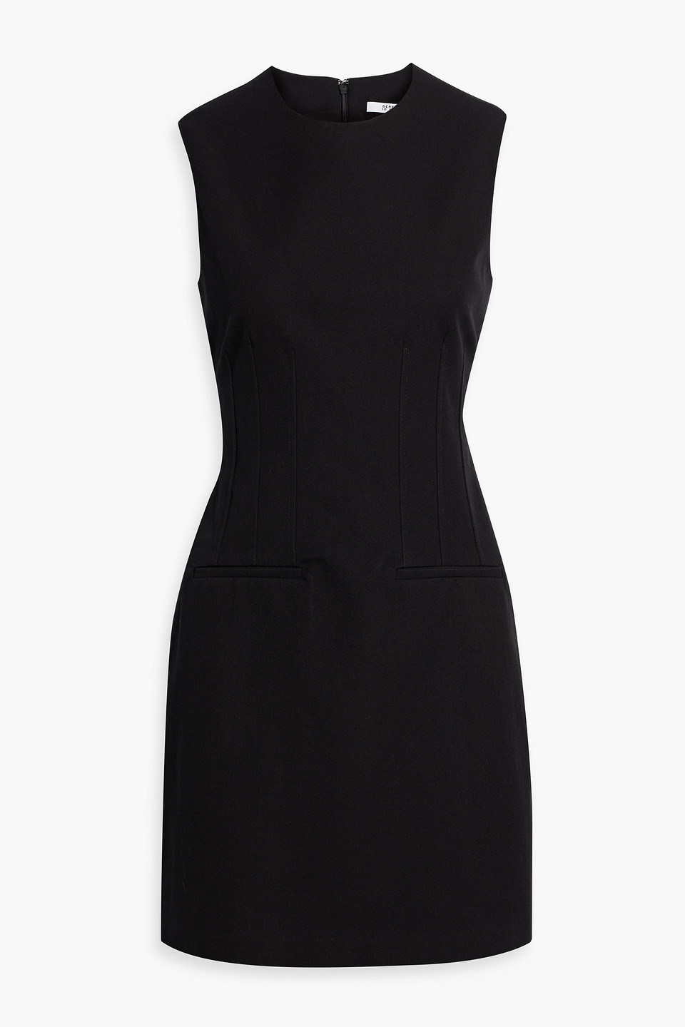 Derek Lam 10 Crosby Cotton-blend Mini Dress In Black