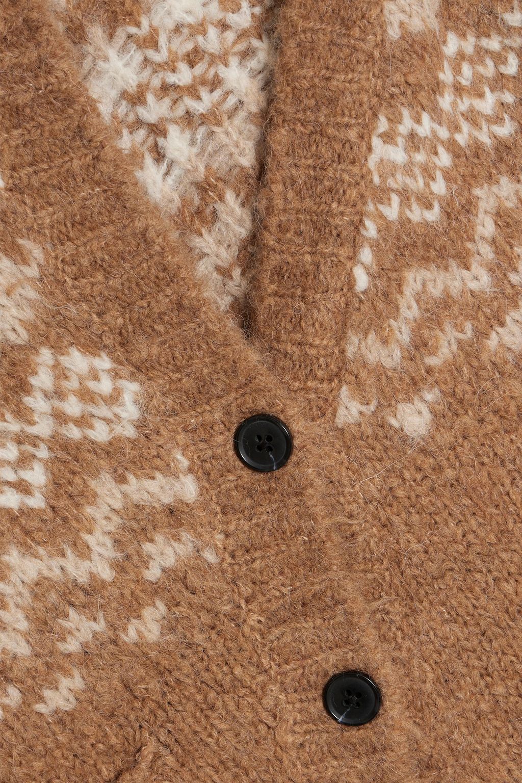 DEREK LAM 10 CROSBY Bette brushed jacquard-knit cardigan