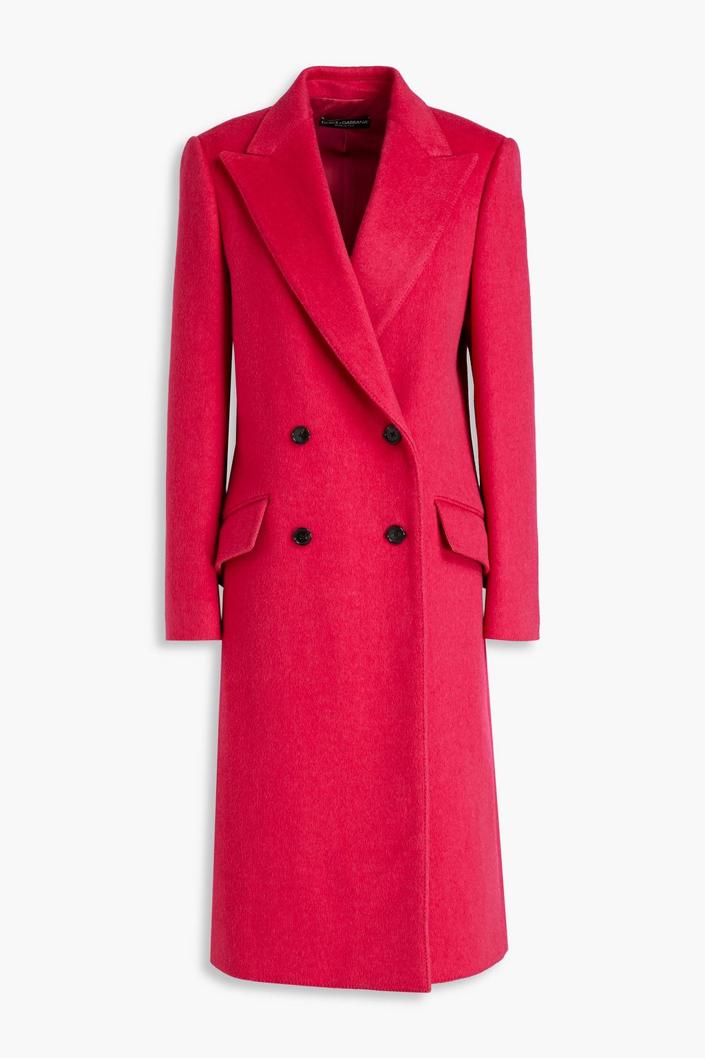 DOLCE & GABBANA Double-breasted wool and cashmere-blend felt coat | THE ...