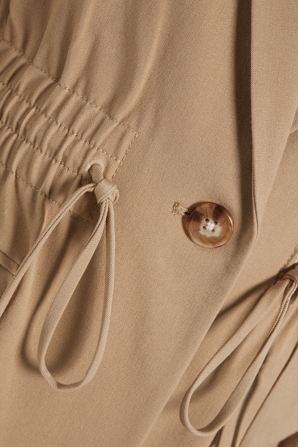 Derek Lam 10 Crosby Arwen Single-breasted Drawstring Jacket In Sand