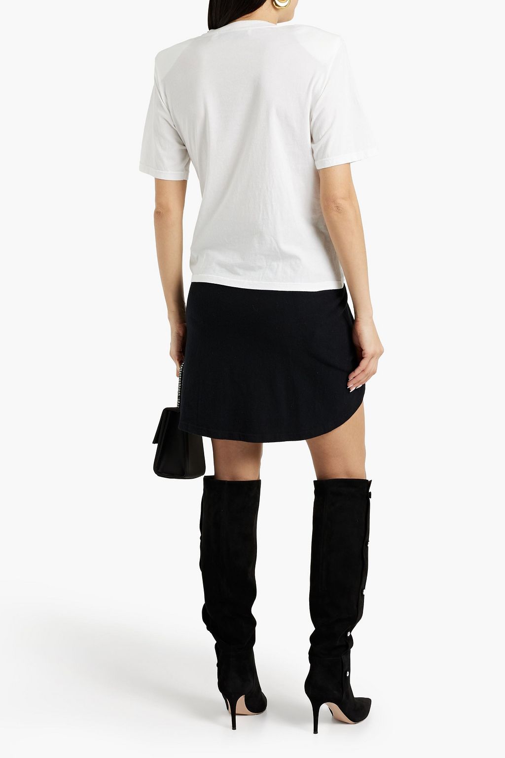 IRO Serta draped cotton-blend mini skirt