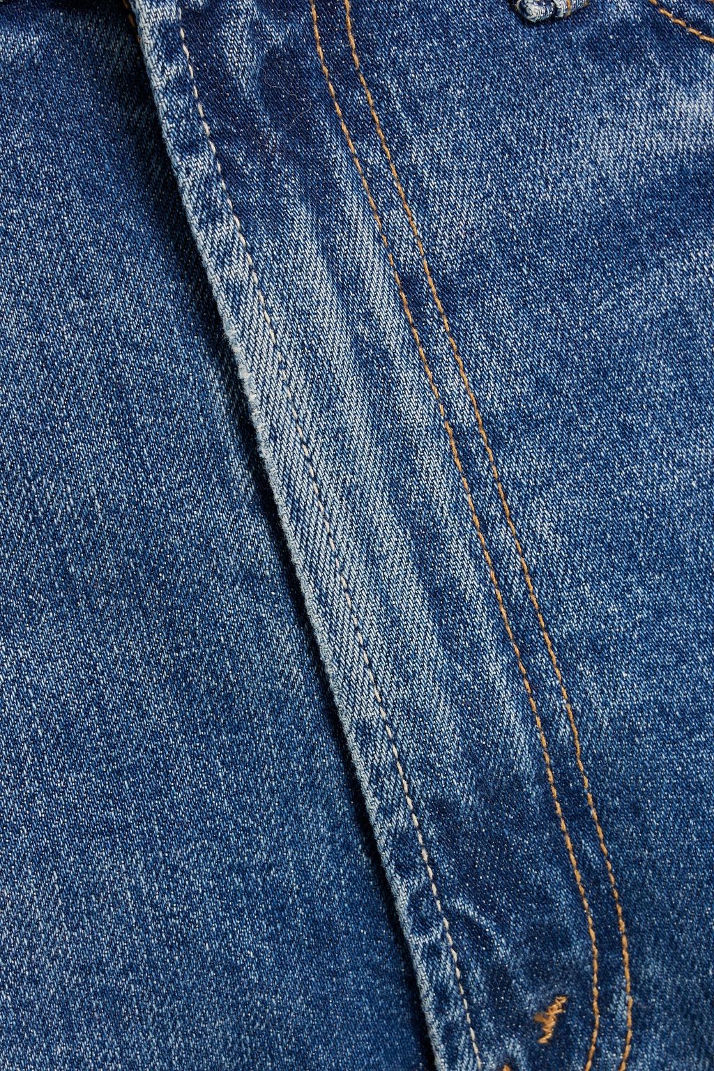 MOTHER Study Hover high-rise straight-leg jeans
