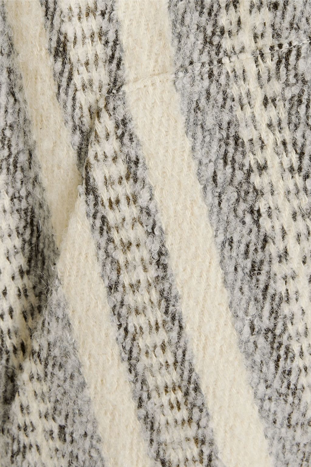 IRO Kiraz striped brushed tweed coat