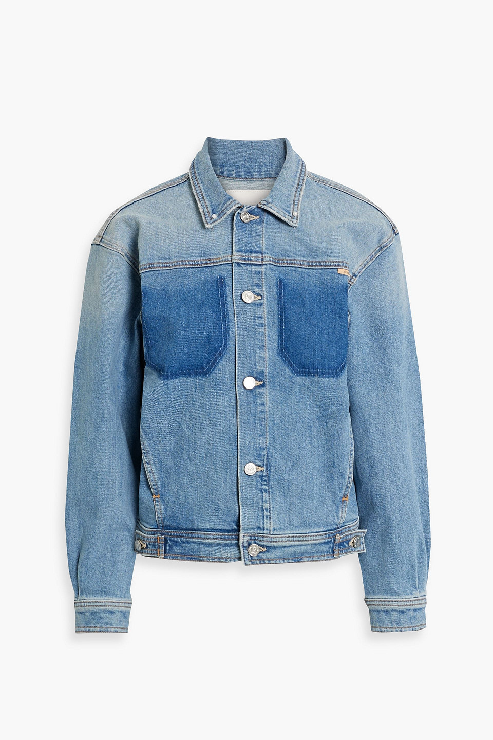 MOTHER The Back Road faded denim jacket