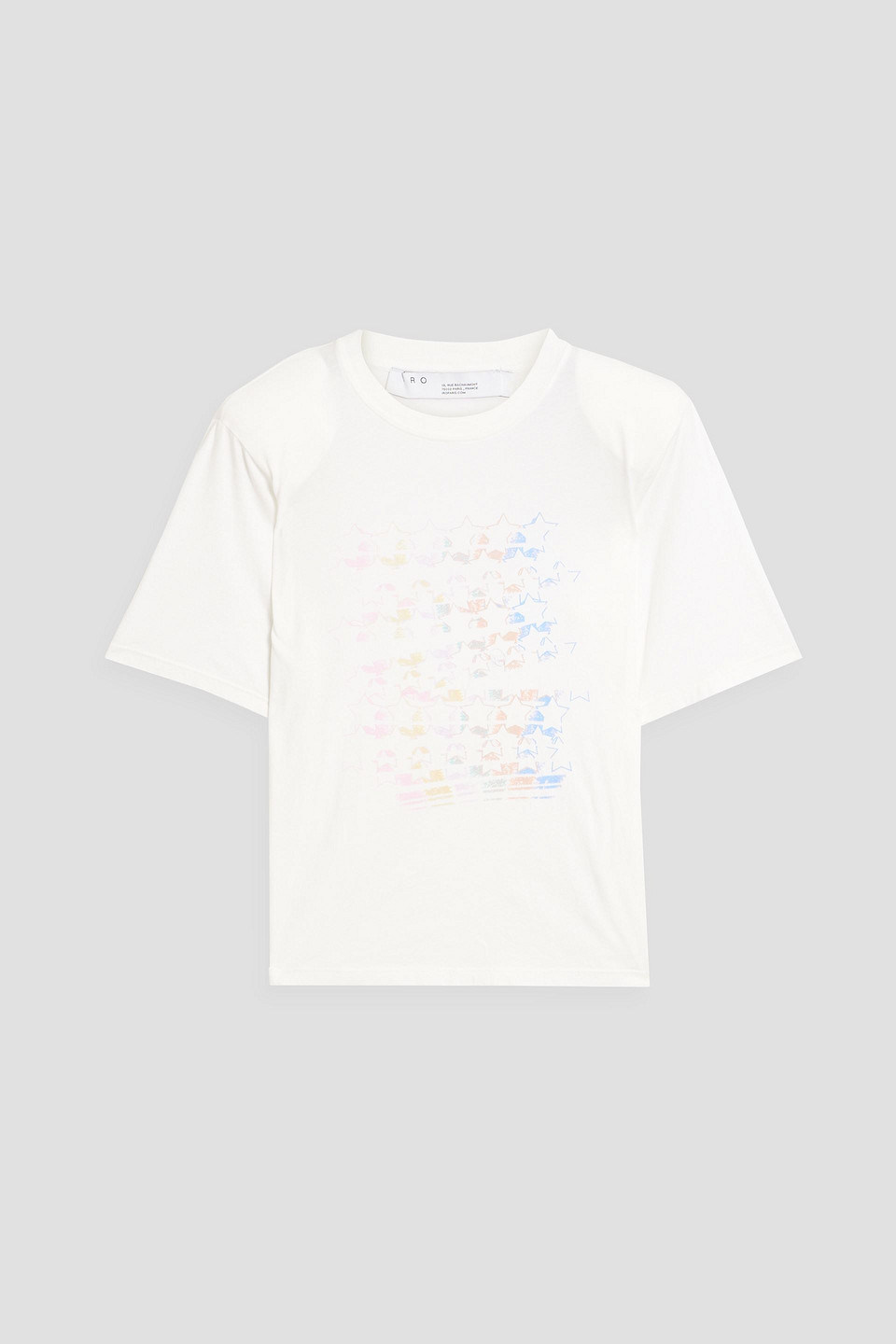 Iro Stars Printed Cotton-jersey T-shirt In White