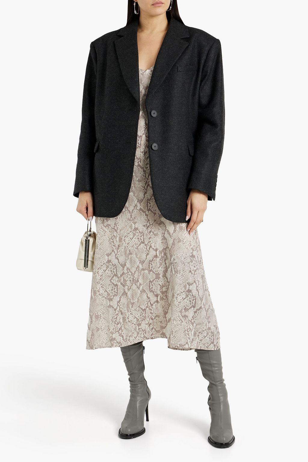 IRO Oizo brushed wool-blend twill blazer