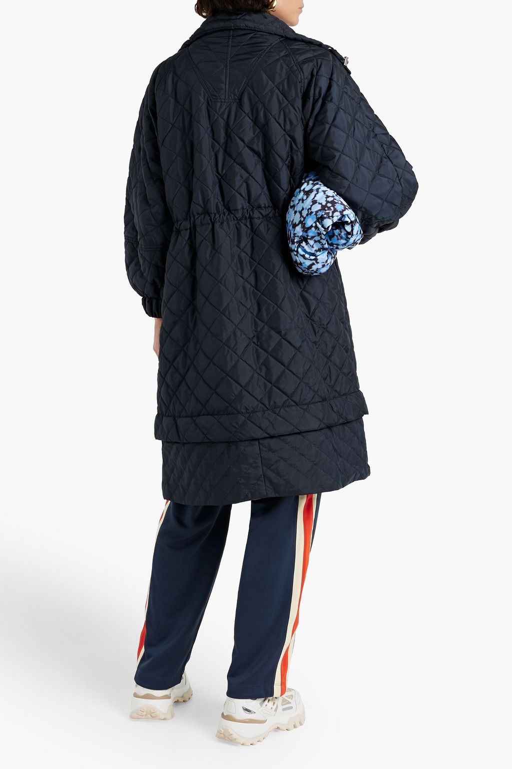 GANNI Quilted shell coat