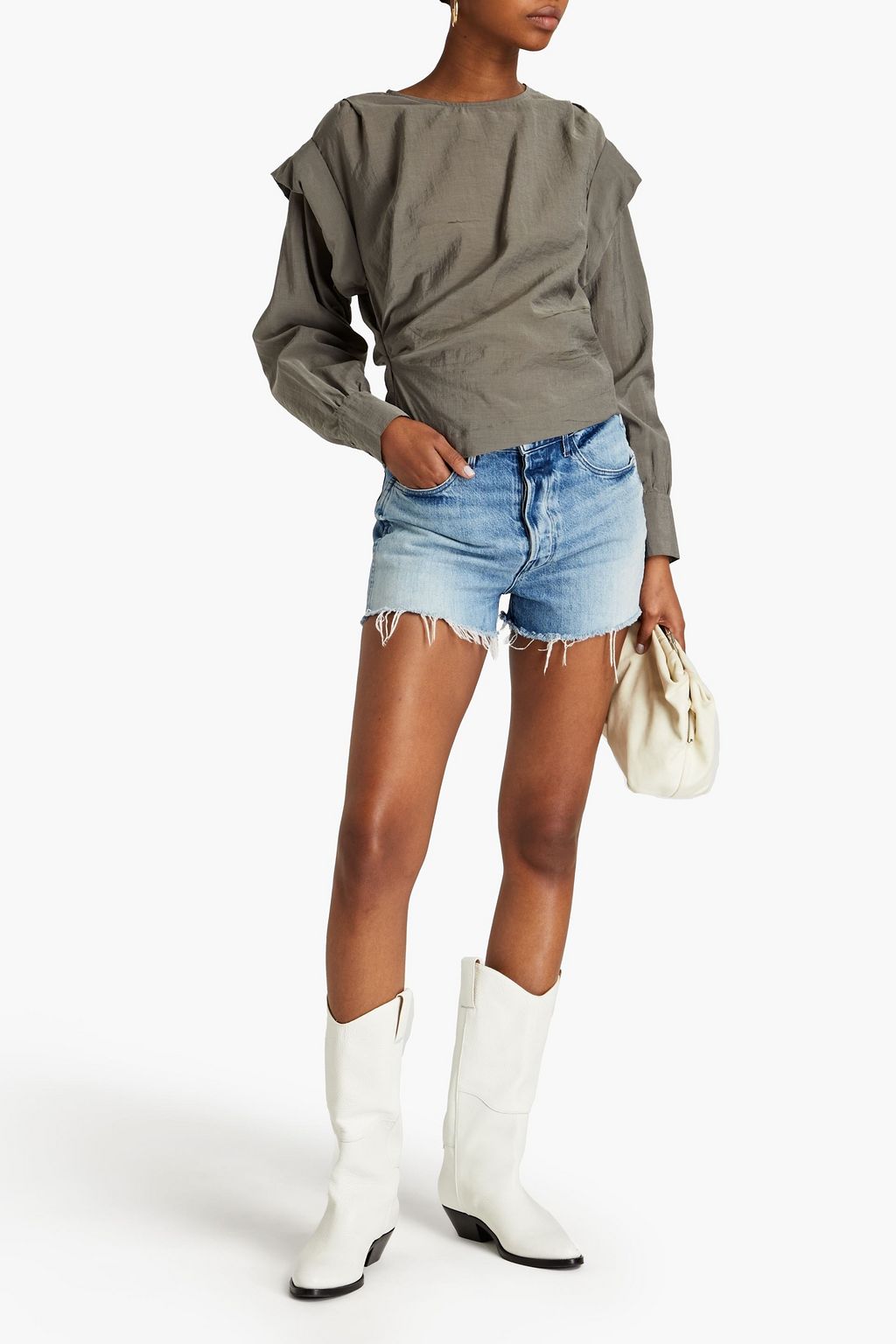 IRO Kenty layered Lyocell-blend top