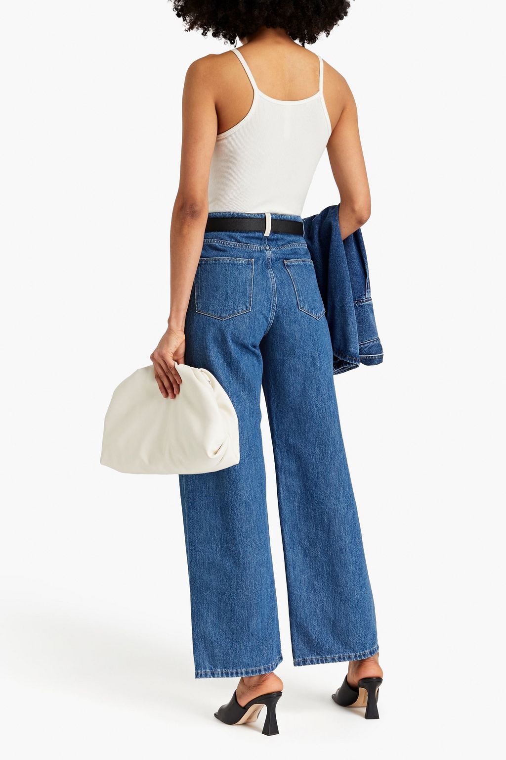 WANDLER High-rise wide-leg jeans