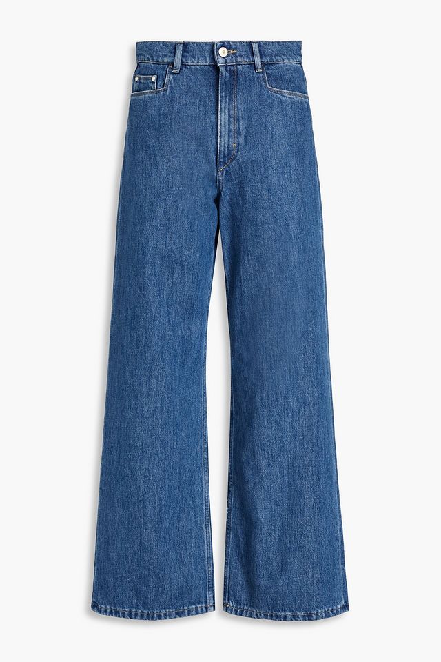 High-rise wide-leg jeans