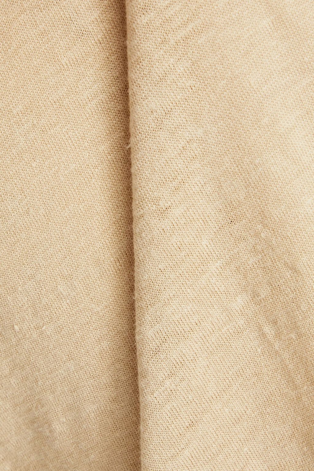 SANDRO Beach linen-jersey polo shirt
