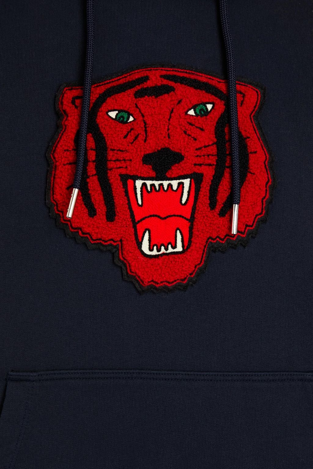 SANDRO Appliquéd French cotton-terry hoodie