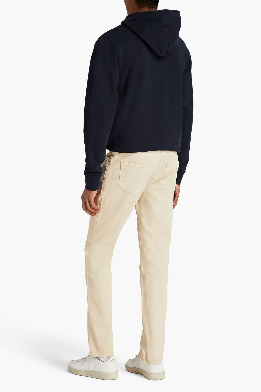 SANDRO Appliquéd French cotton-terry hoodie