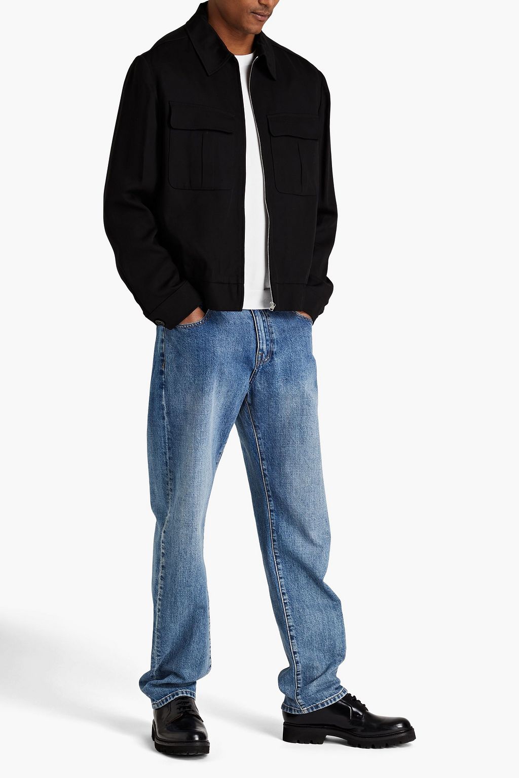 SANDRO Lyocell-blend twill jacket