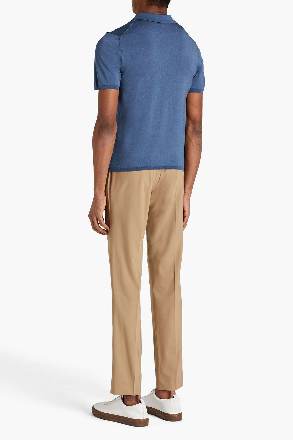 SANDRO Pablo knitted polo shirt