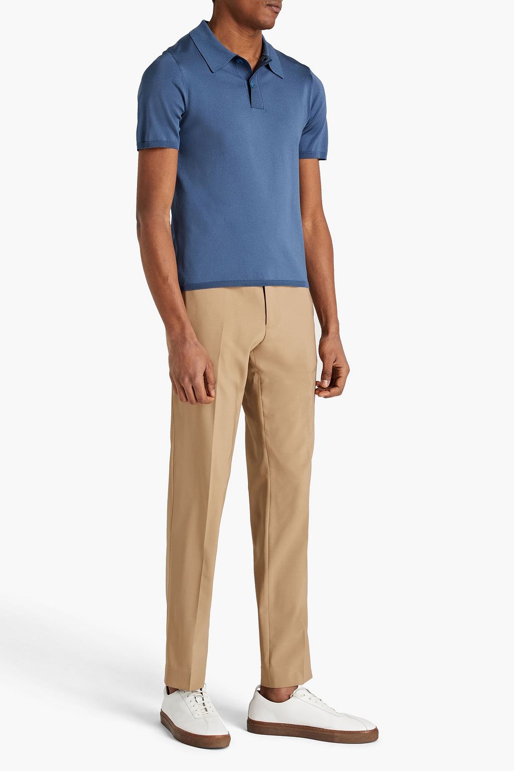 SANDRO Pablo knitted polo shirt