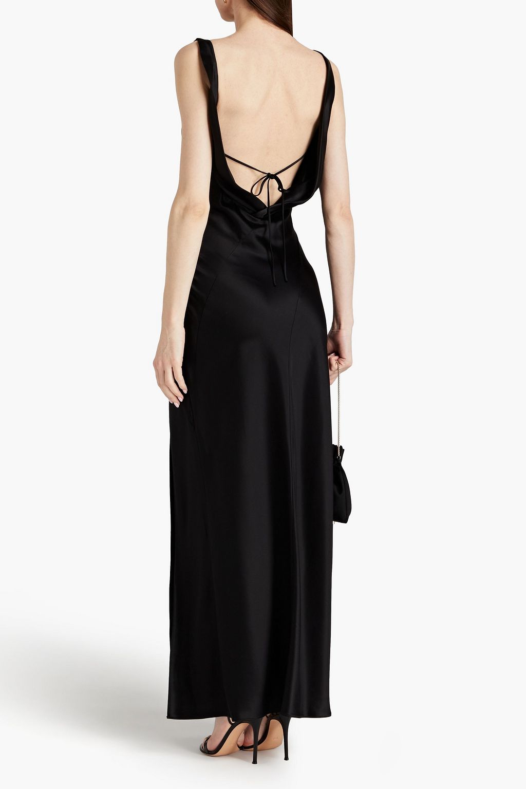 NICHOLAS Draped satin gown