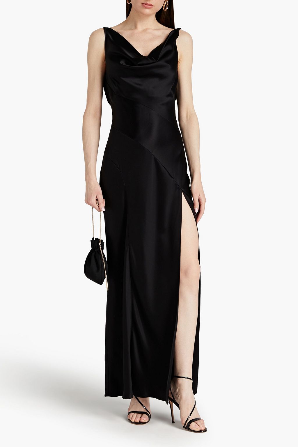 NICHOLAS Draped satin gown