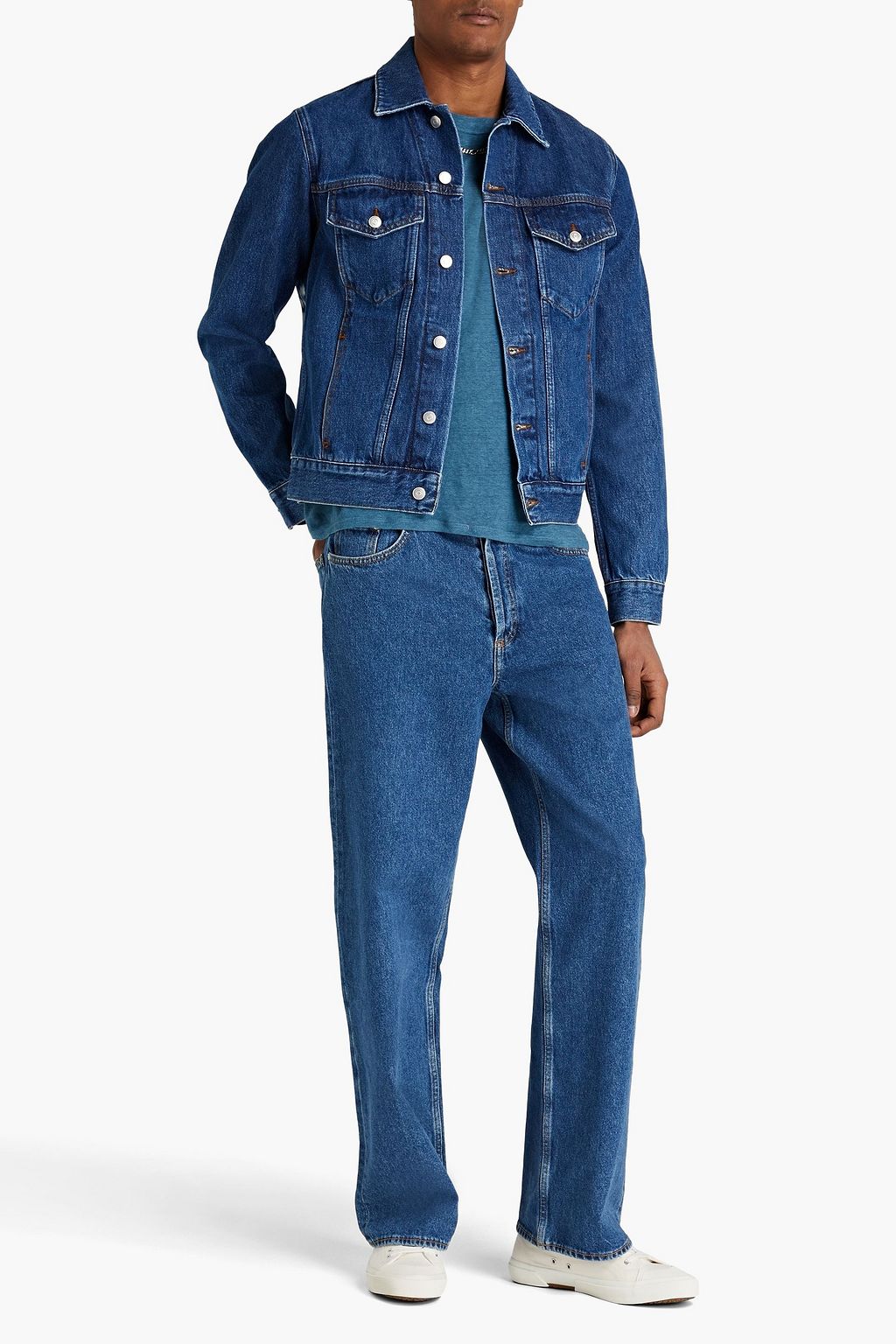 SANDRO Tie-dyed denim jacket