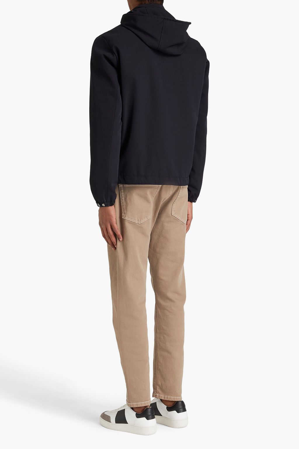 SANDRO Orion twill hooded jacket