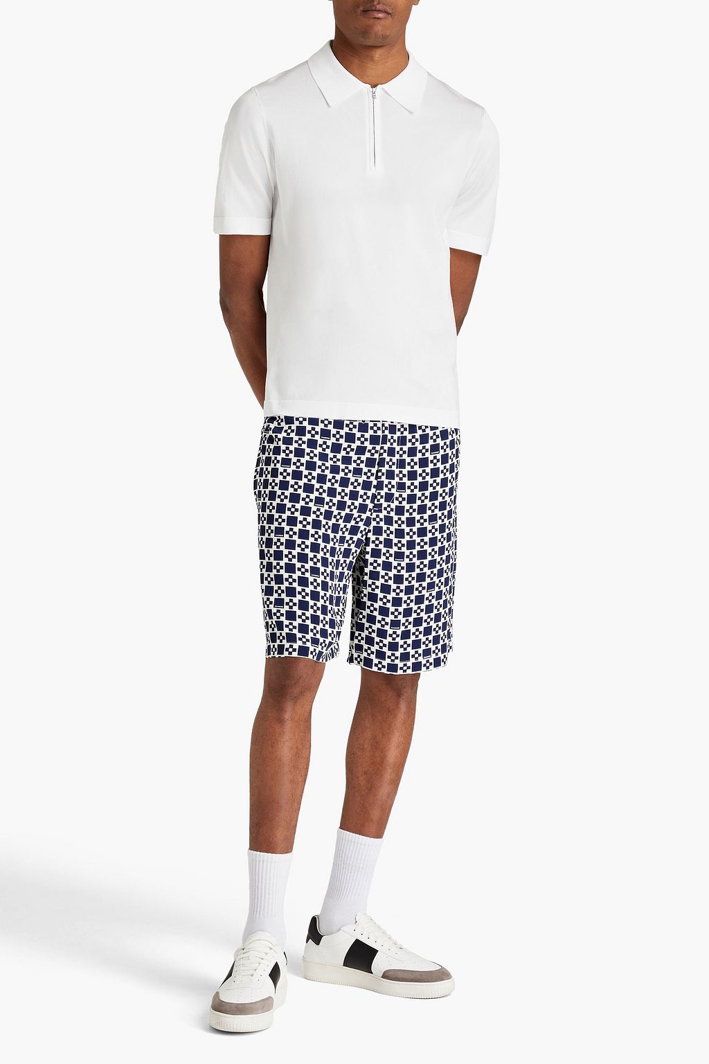 SANDRO Knitted polo shirt