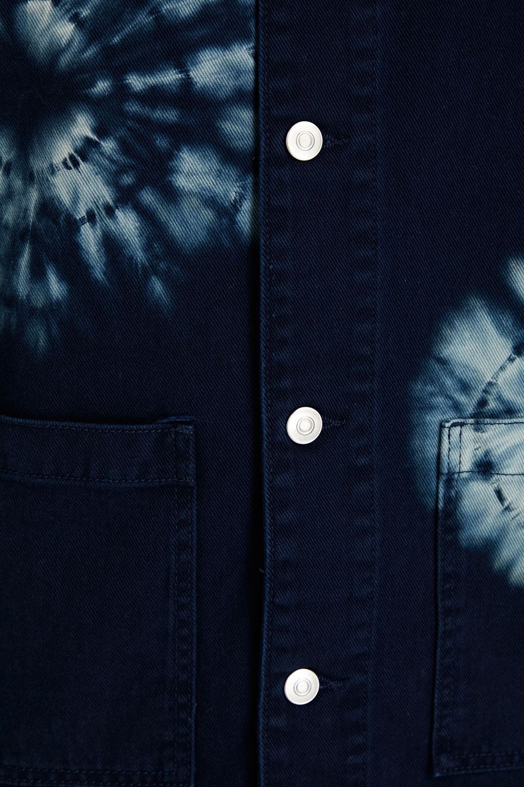 SANDRO Tie-dyed twill overshirt