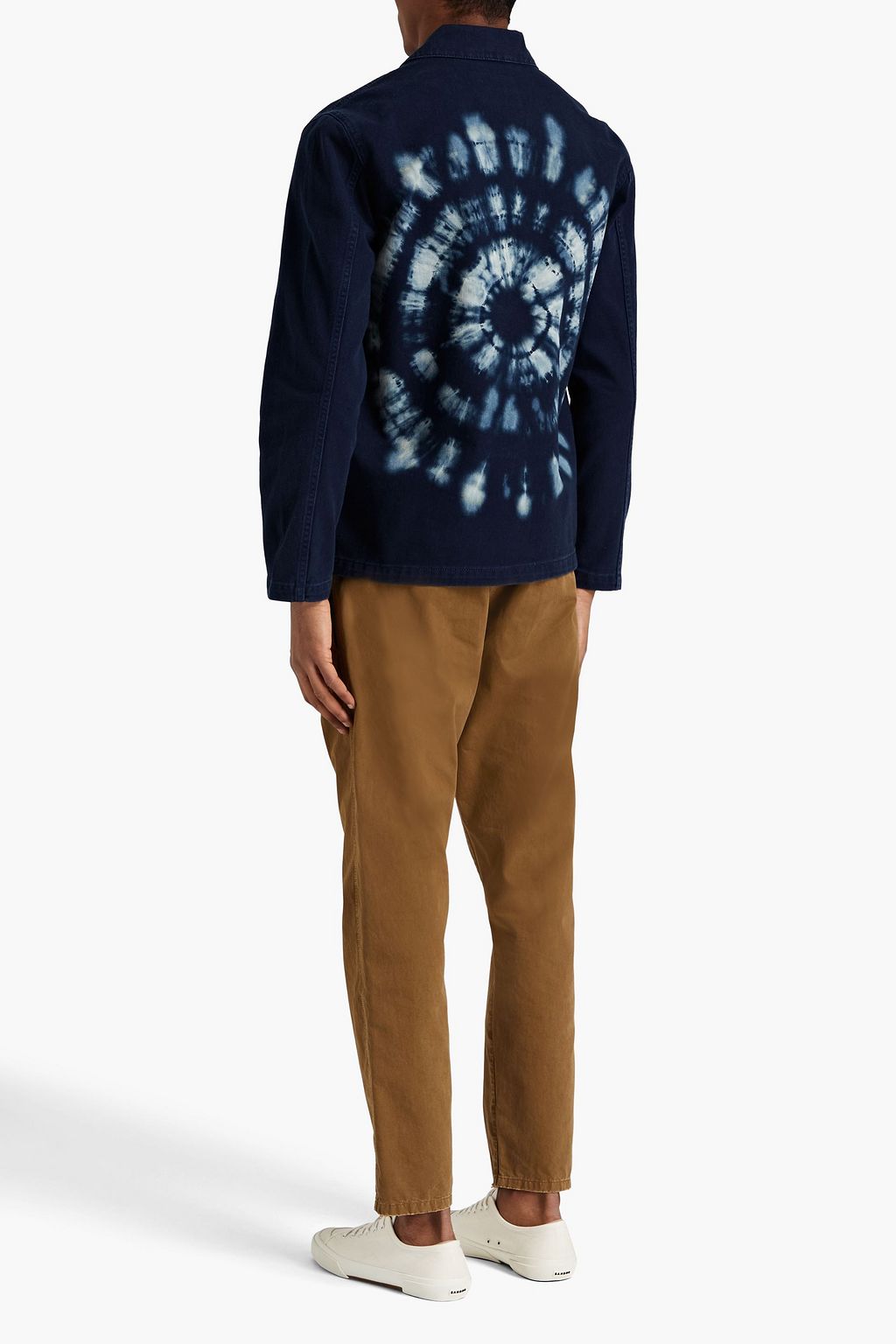 SANDRO Tie-dyed twill overshirt