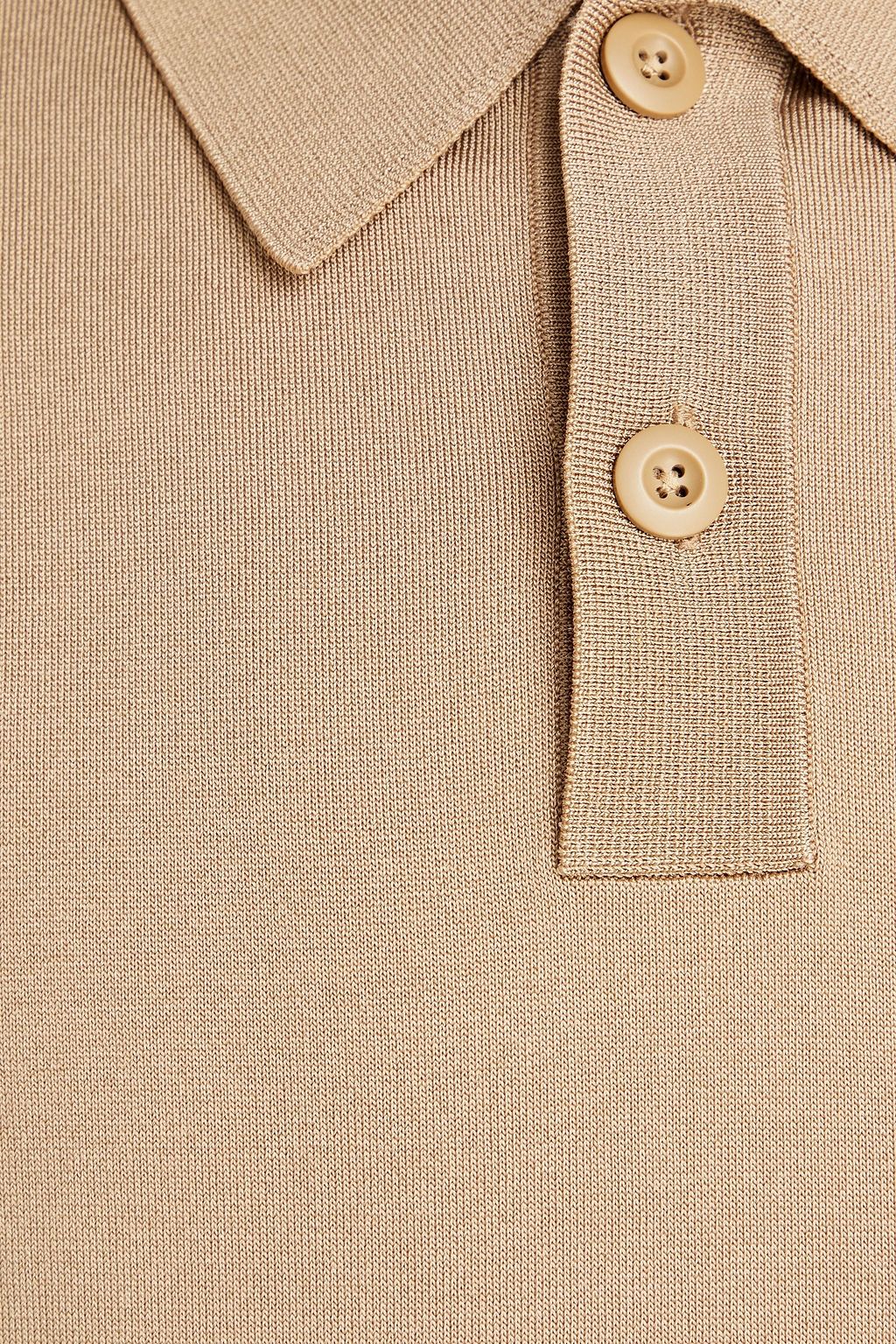 SANDRO Pablo knitted polo shirt