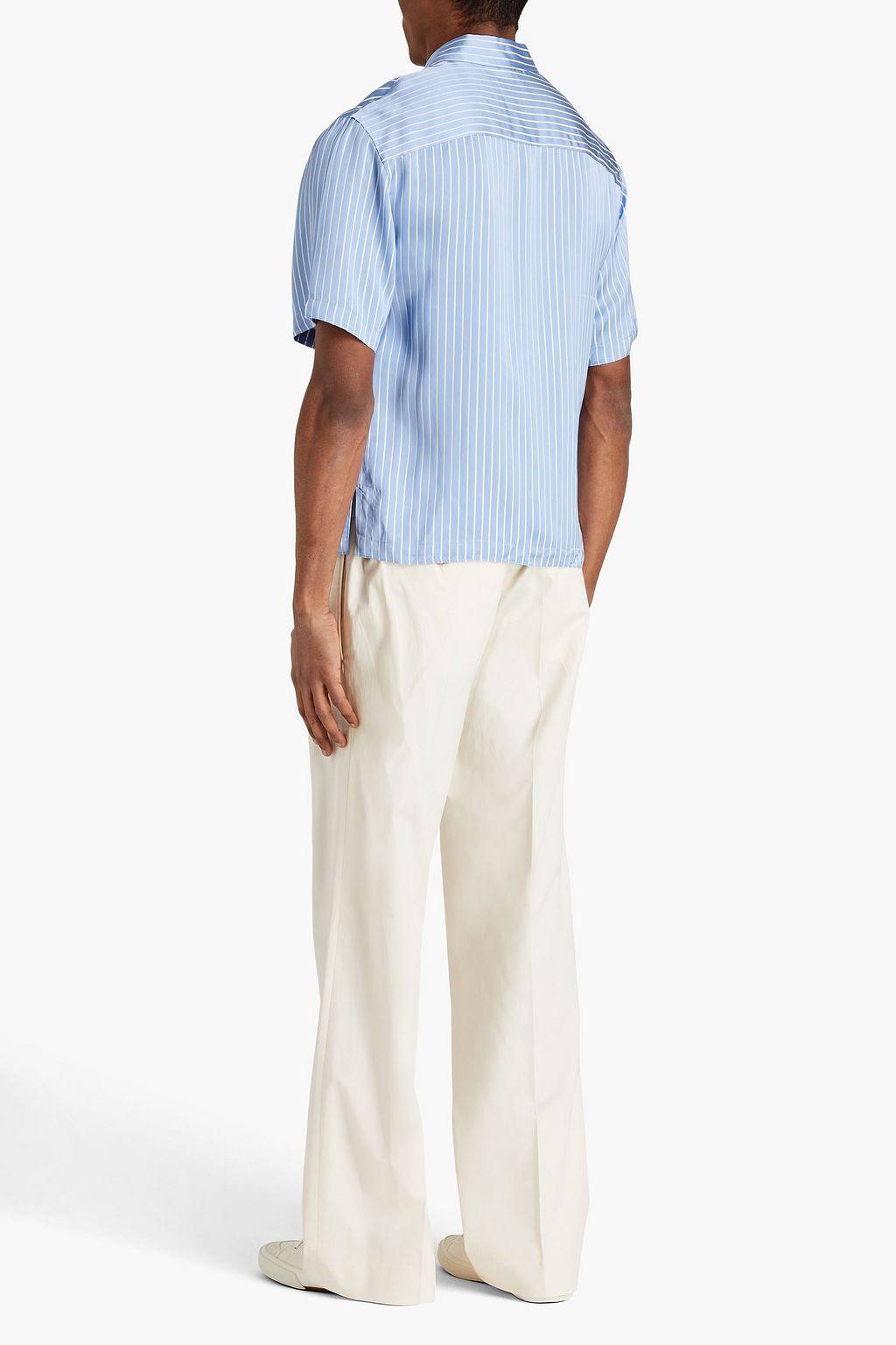 SANDRO Cotton-blend twill pants