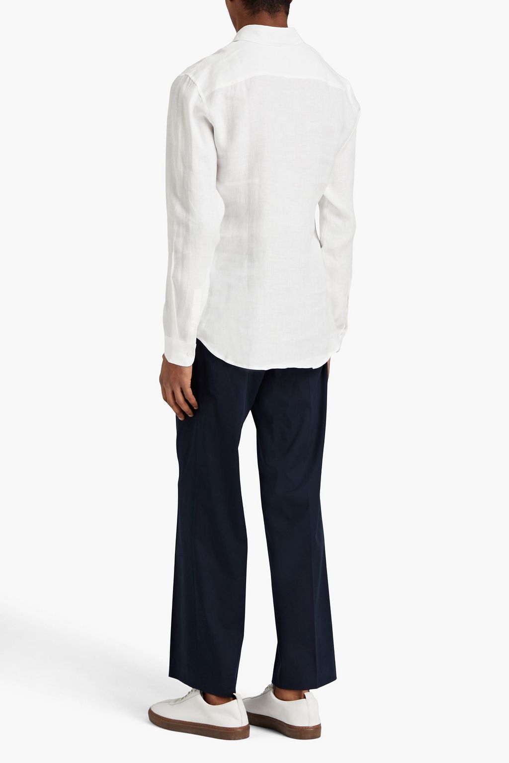 SANDRO Cotton-blend twill pants