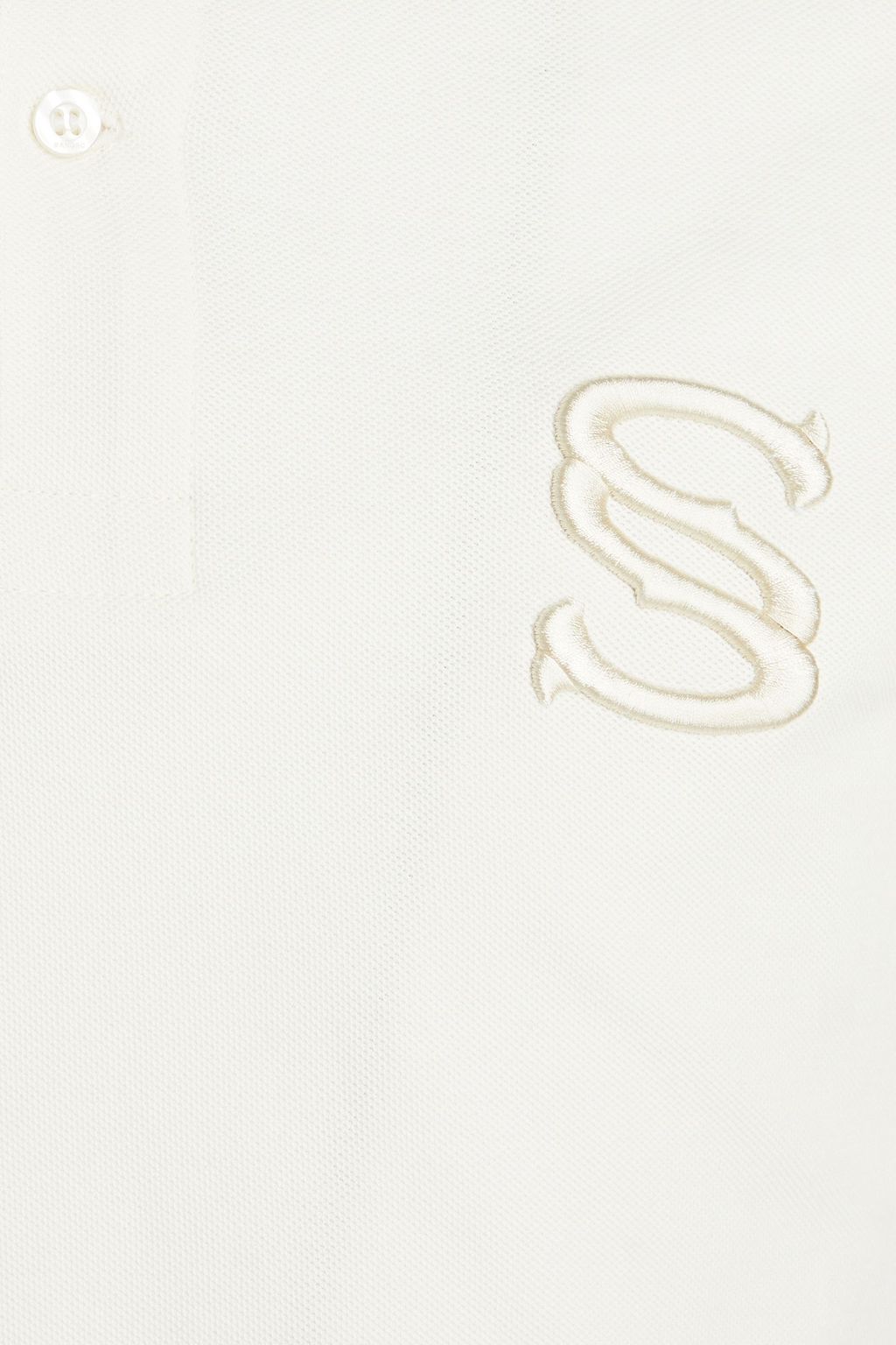 SANDRO Cotton-piqué polo shirt