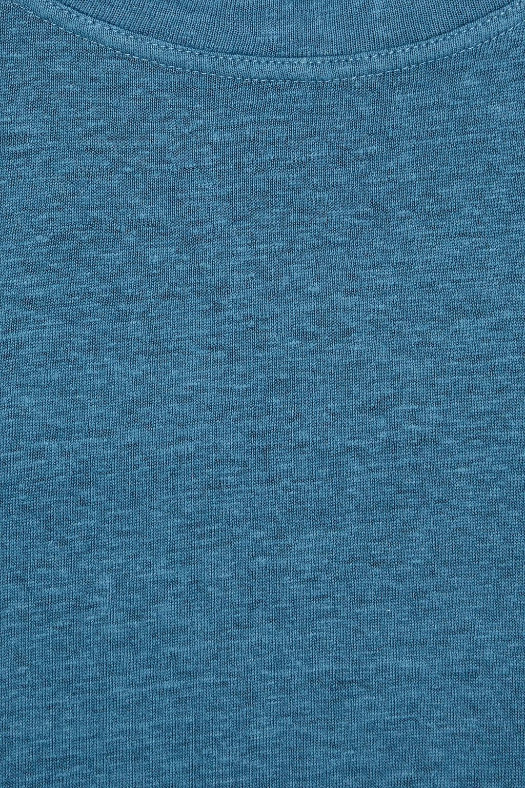 SANDRO Clash slub linen T-shirt