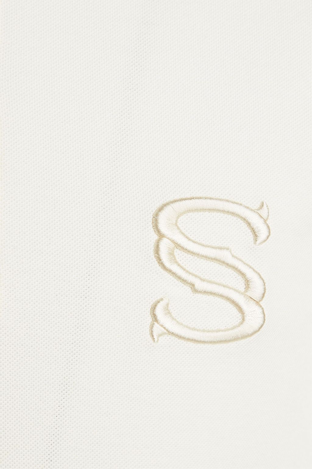 SANDRO Cotton-piqué polo shirt