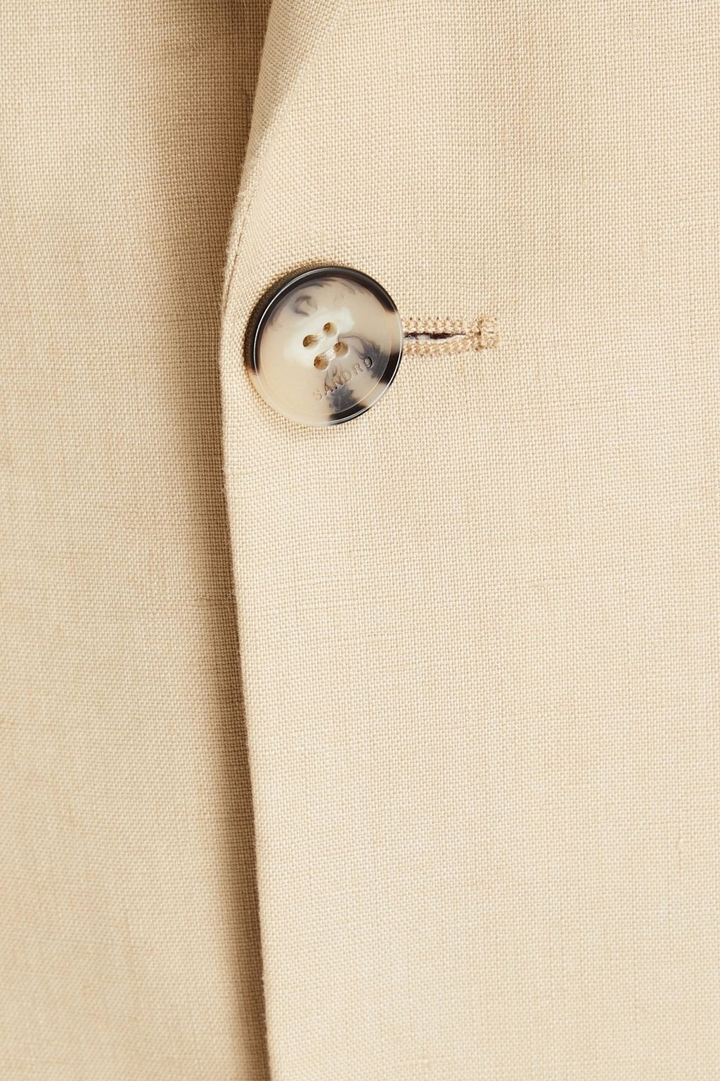 SANDRO Slim-fit linen blazer