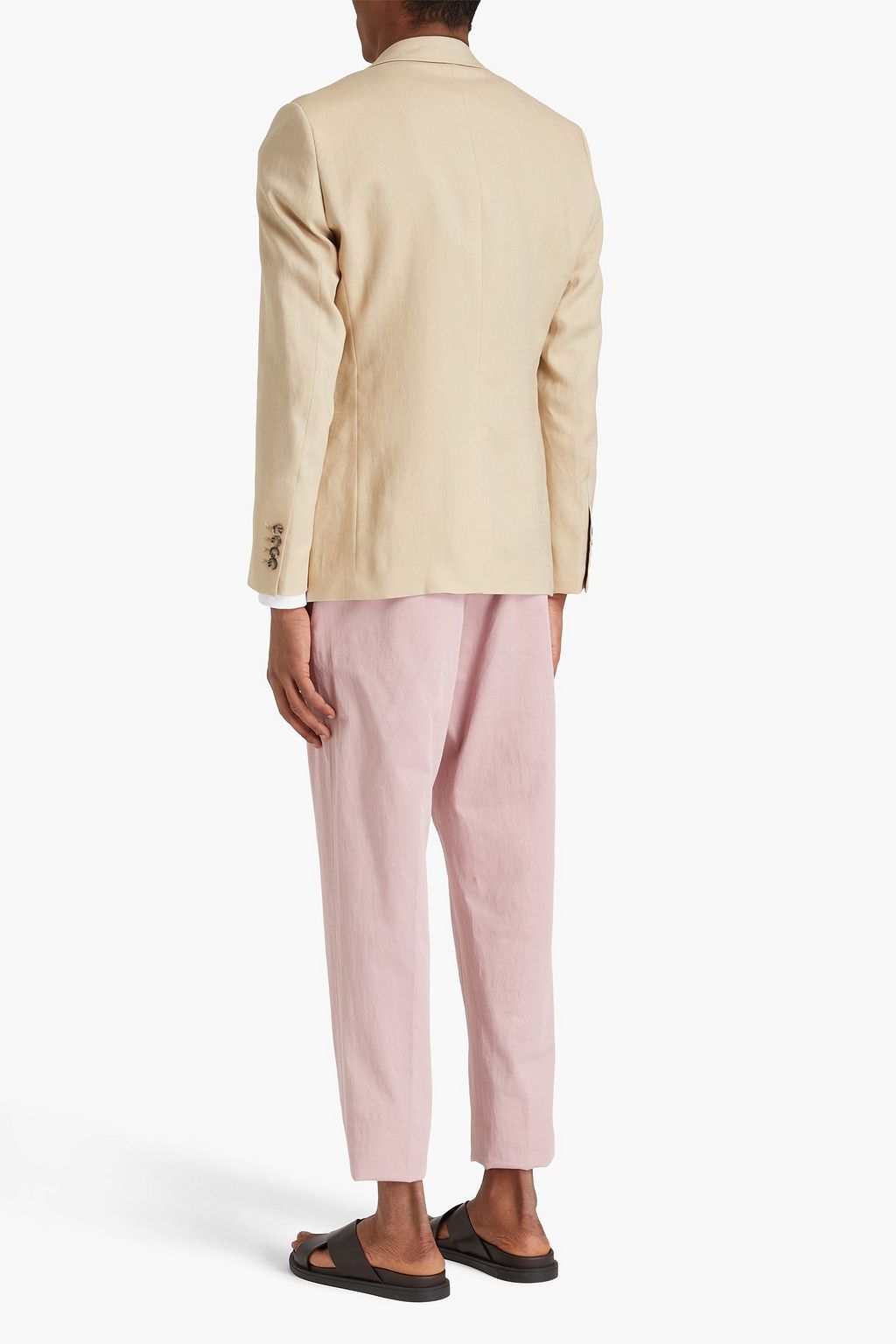 SANDRO Slim-fit linen blazer