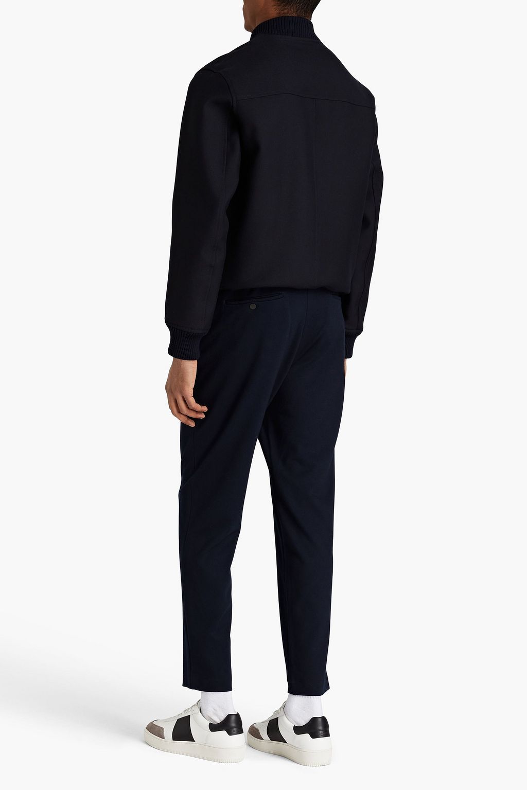 SANDRO Wool-blend twill jacket