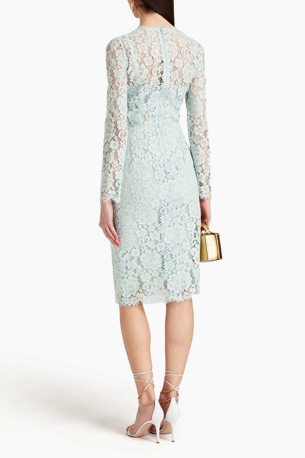 DOLCE&GABBANA Cotton-blend corded lace dress