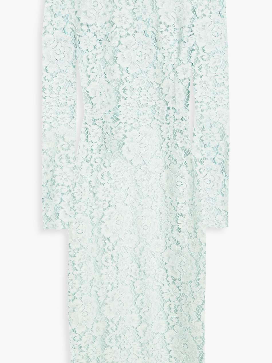 cotton-blend guipure lace dress