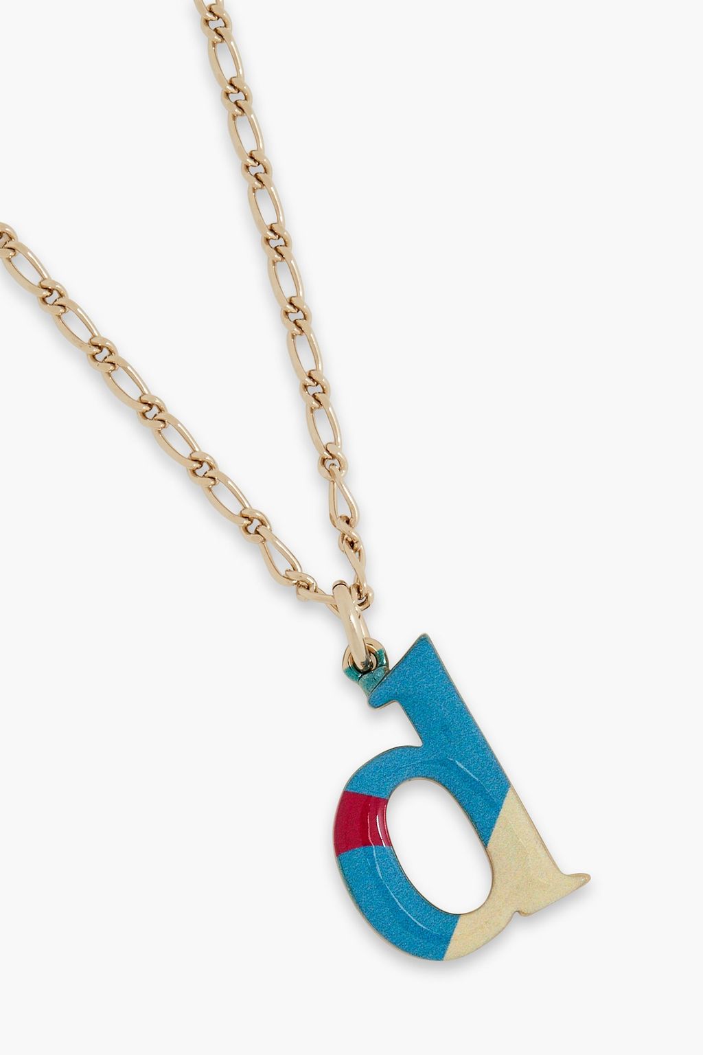 CHLOÉ Goldfarbene Kette mit Emaille