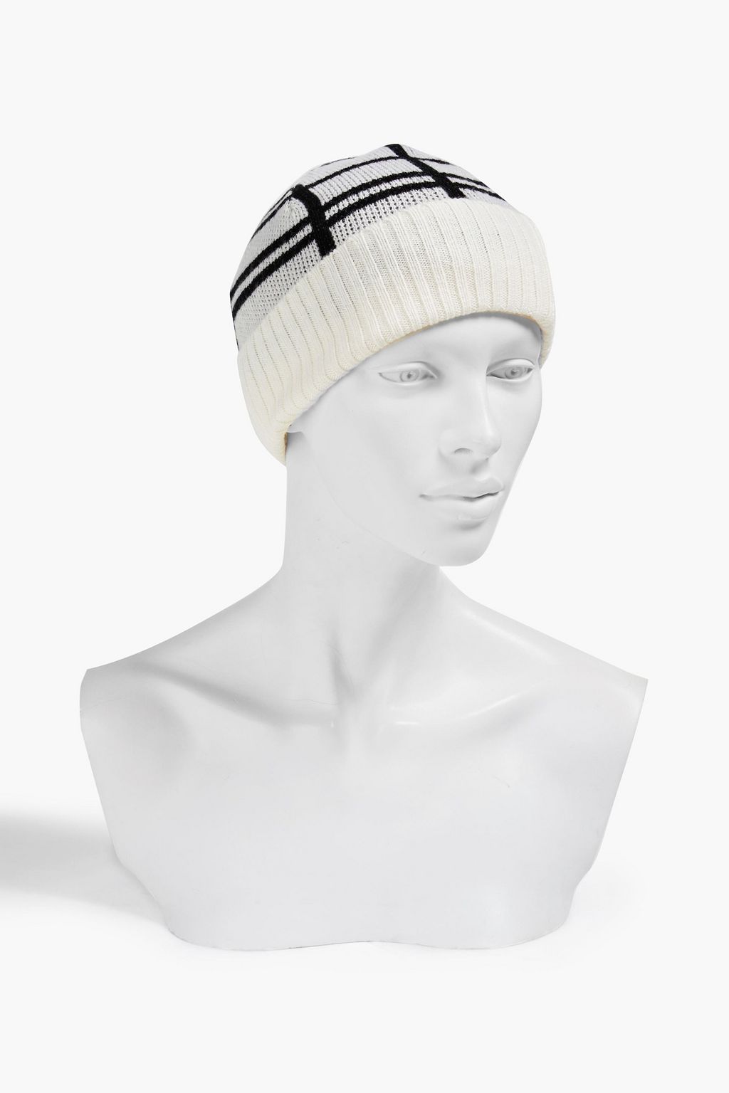 EUGENIA KIM Alexis jacquard-knit merino wool and cashmere-blend beanie