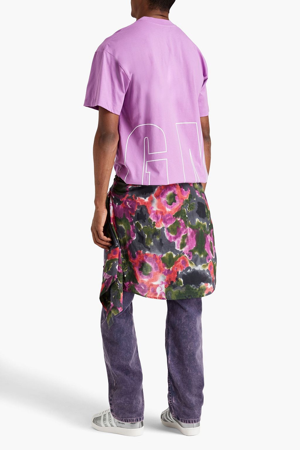 MSGM コットンジャージー Tシャツ プリント入り